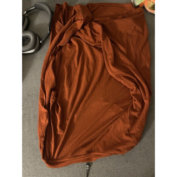 Talbots Petite Orange Ruffle Neck Long Sleeve Top - Picture 5 of 5